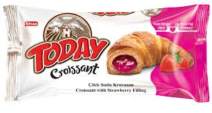 Elvan Today Croissants With Strawberry Fillings (